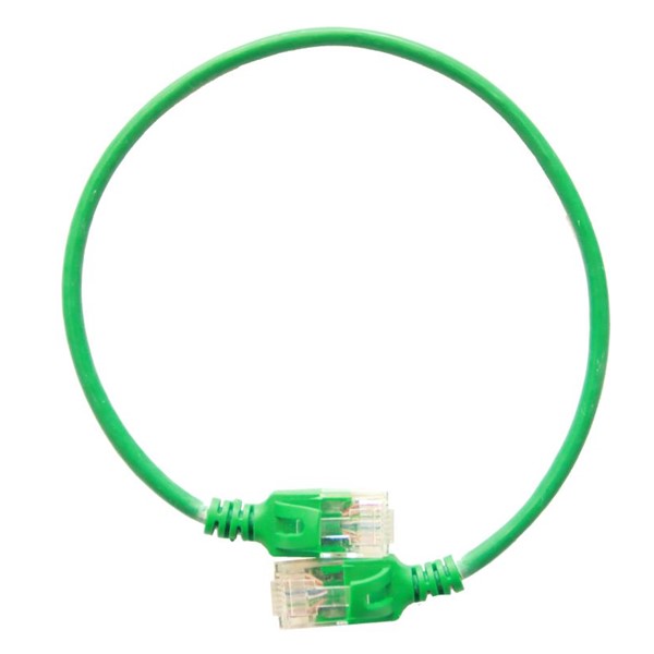 Tenk patch kabel - 7 m - zelen