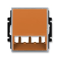 Kryt zásuvky ABB T/E pro 3 moduly MiniCom karamelová/ledová šedá