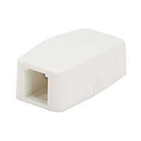 Zásuvka na zeď pro 1 modul MiniCom - bílá