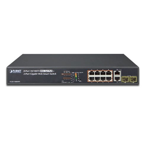 8-Port Gigabit TP/SFP Combo Managed Ethernet Switch 