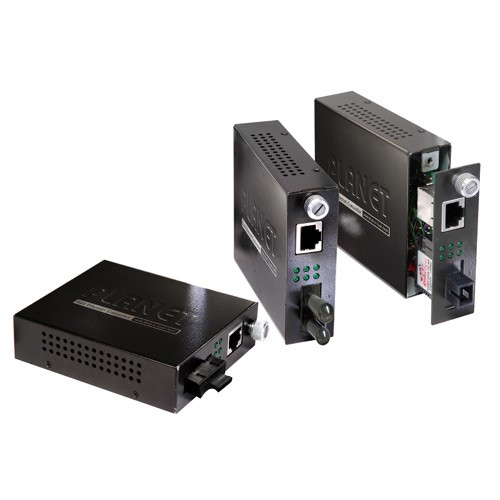 10/100Base-TX to 100Base-FX (ST) Smart Media Converter