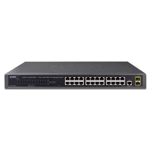 24-Port 10/100/1000Base-T + 2-Port 100/1000MBPS SFP L2/L4 SNMP Manageable Gigabit Ethernet Switch