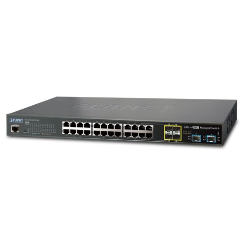 20-Port 10/100/1000T + 4-port Gigabit TP/SFP combo + 4-Port 10G SFP+ Managed Switch