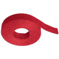 Páska typu suchý zip - červená 19,1mm, 4,5m