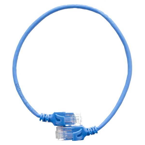 Tenký patch kabel - 3 m - modrý