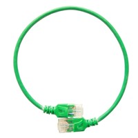 Tenký patch kabel - 0,3 m - zelený