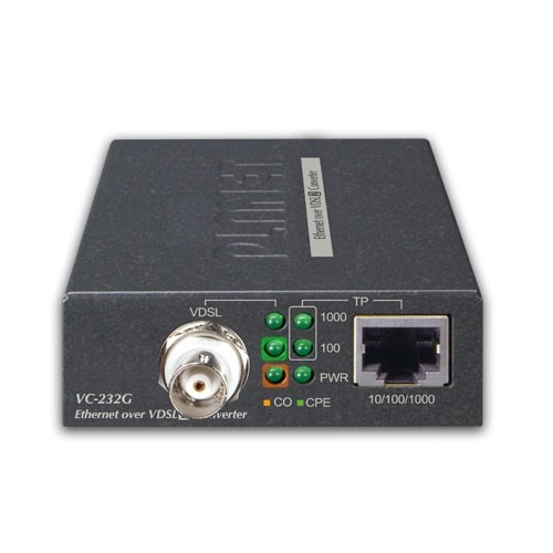 1-port 10/100/1000T Ethernet over Coaxial Converter