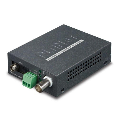 1-Channel 4-in-1 Video over Gigabit Fiber(SC WDM) converter up to 20KM