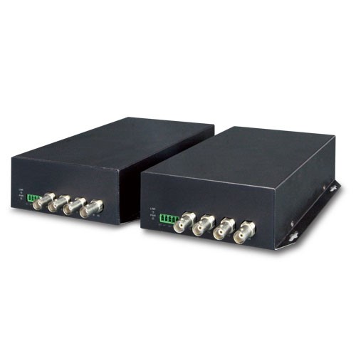 4-Channel 4-in-1 Video over Fiber(FC) converter up to 20KM