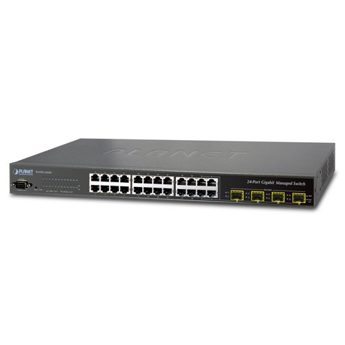 24-Port 10/100/1000T with 4-port 100/1000X SFP Managed Security Switch