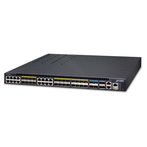 24-Port 100/1000X SFP with 16-Port shared TP + 4-Port 10G SFP+ Stackable Managed Switch 