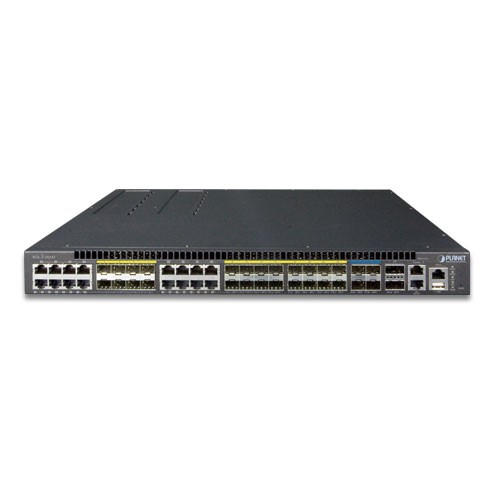 24-Port 100/1000X SFP with 16-Port shared TP + 4-Port 10G SFP+ Stackable Managed Switch 